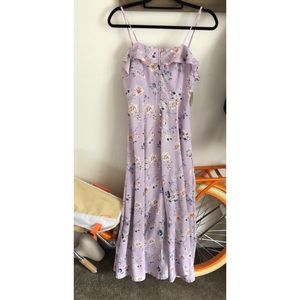 Lavender floral dress NEVER WORN